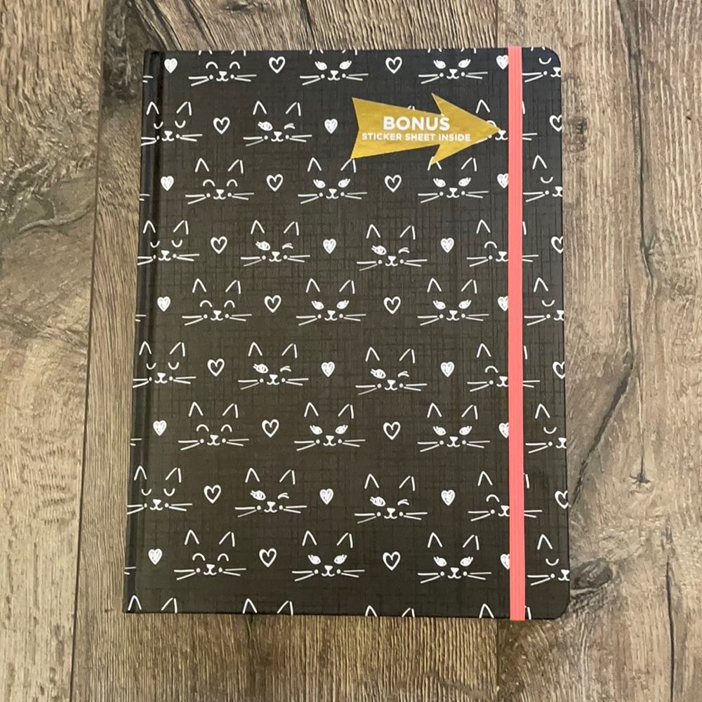 Cat Journal with bonus stickers 96 pages